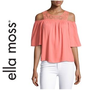 NWT Ella Moss Crochet Top